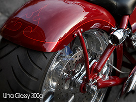 glossy