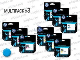 HP Nº711 cian multipack 3x29ml.