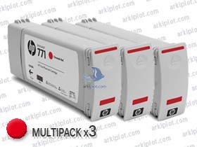 HP Nº771C rojo cromático multipack 3x775ml.