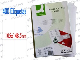 Etiquetas adhesivas Arquicopy 105x148,5mm (400 etiquetas) - Esquinas rectas