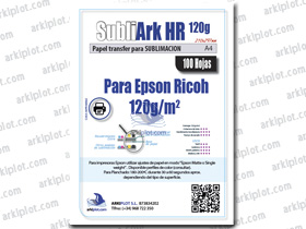SubliArk HR 120g A4 - Caja 100 hojas