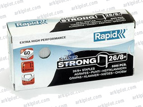 Grapas Super Strong Rapid 26/8+ Electric - 1 caja x 5000ud.