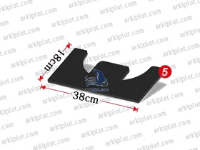 Plato 18x38cm para Arkipress 24APD (calzado)