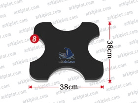 Plato 38x38cm para Arkipress 24APD (gorras/bolsillos)